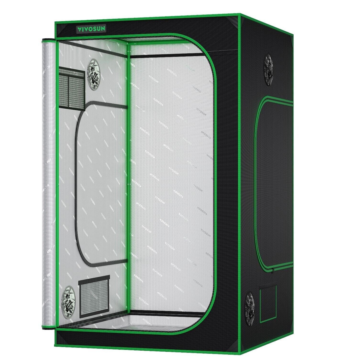 VIVOSUN 4x4 Indoor Hydroponic Grow Tent Non-Toxic 100% Reflective 48X48X80 inch