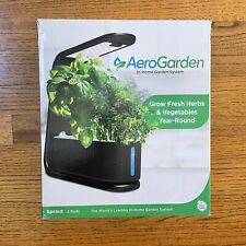 NEW AeroGarden Sprout | Black 3 Pod Garden 3 Pod Gourmet Herbs Seed Kit picture
