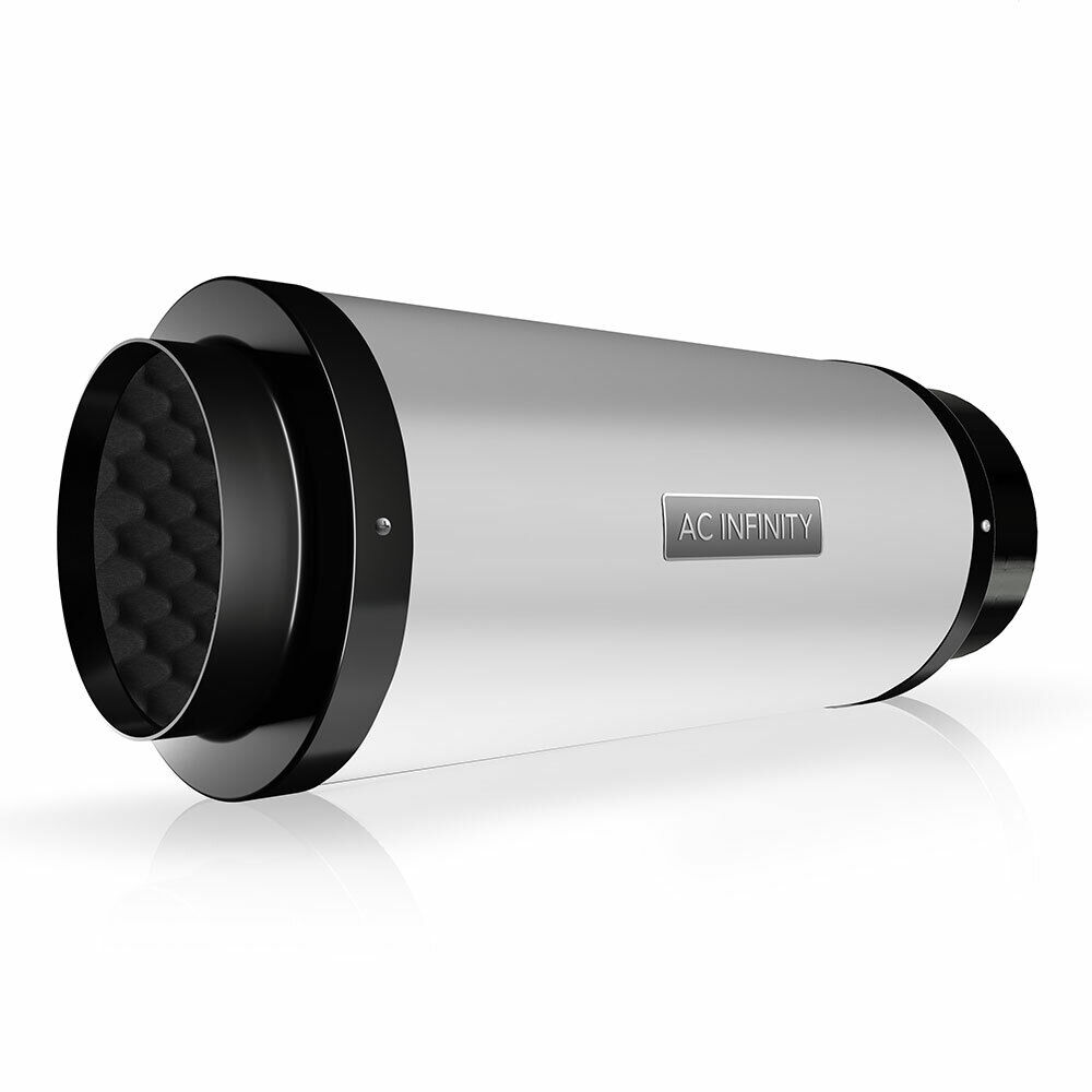 Duct Fan Silencer, 8â€� Noise Reduction Muffler for Hydroponics Grow Tent Systems