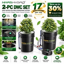 Mars Hydro 2 Buckets DWC Hydroponics Grow System 5 Gallon Deep Water Culture picture