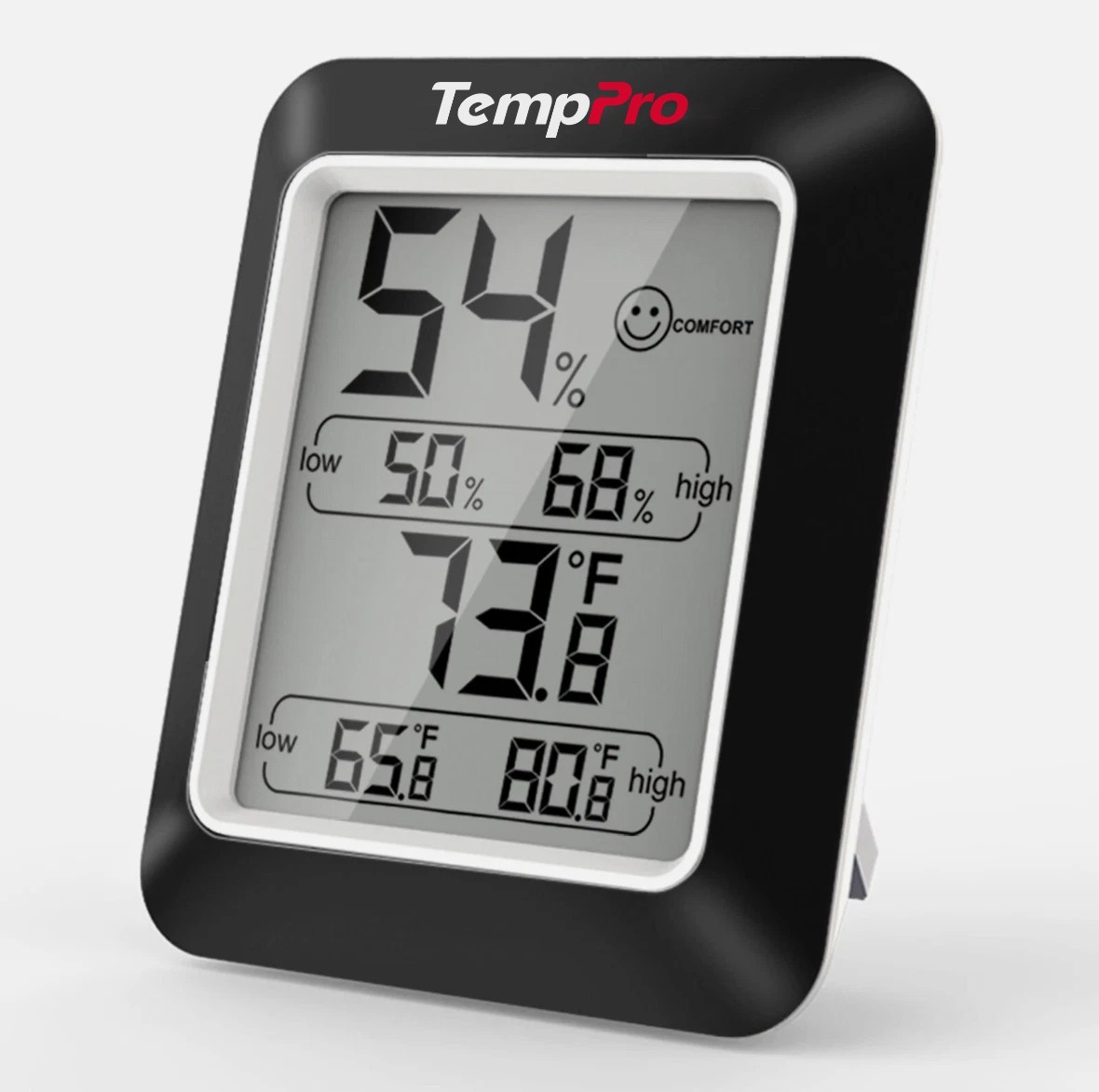TempPro TP50W Digital Hygrometer Thermometer Indoor Humidity Gauge with Wellness