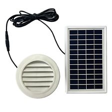 3W Solar Exhaust Wall Ventilation Fan 68CFM 100mm Duct Dia. For Shed Pet House picture