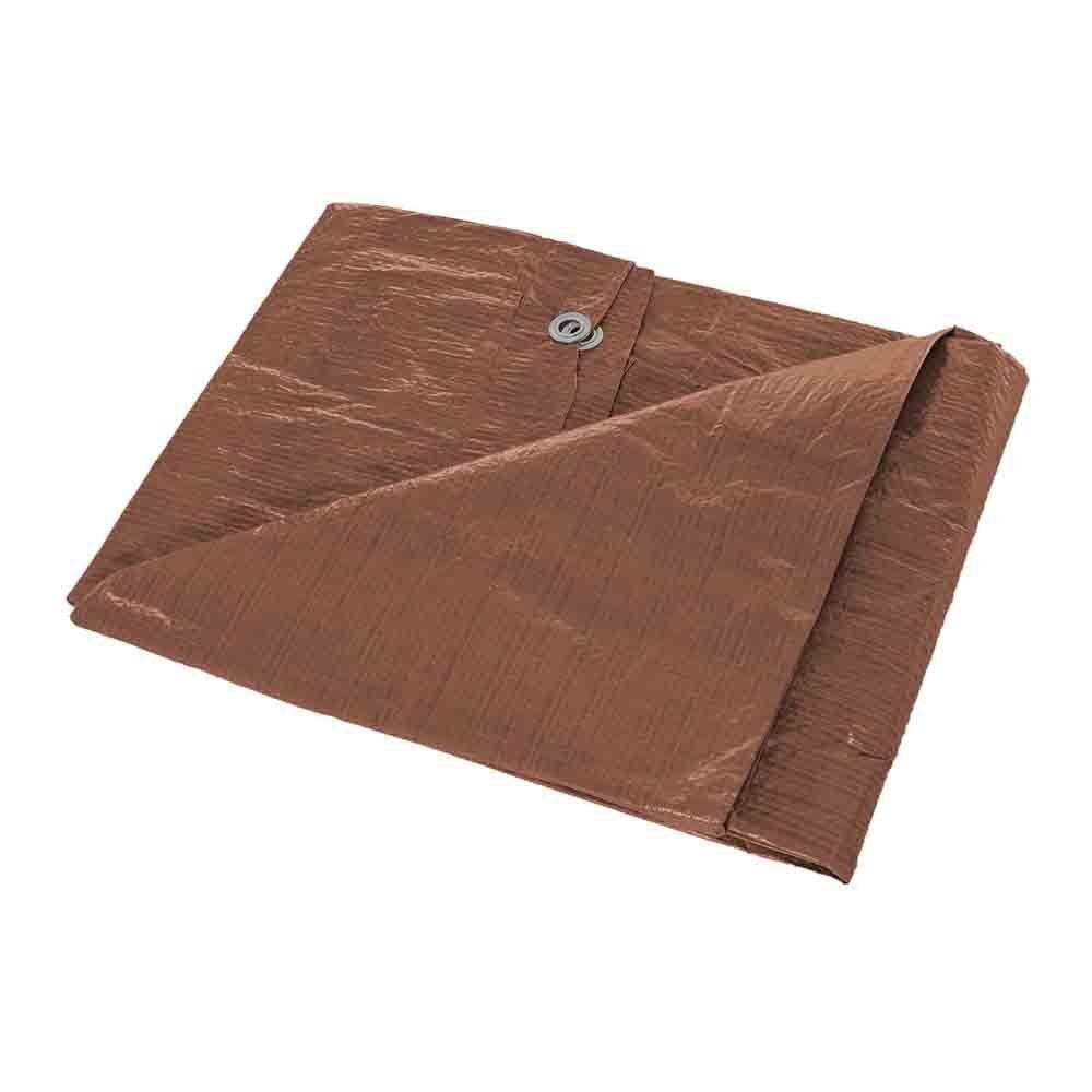 Waterproof Lightweight Brown Multipurpose Poly Tarpaulin Tent Shelter Cover 