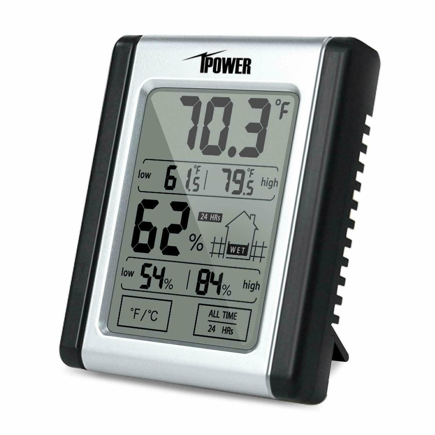 iPower Digital Hygrometer Indoor Thermometer Humidity Temperature Monitor Gauge 