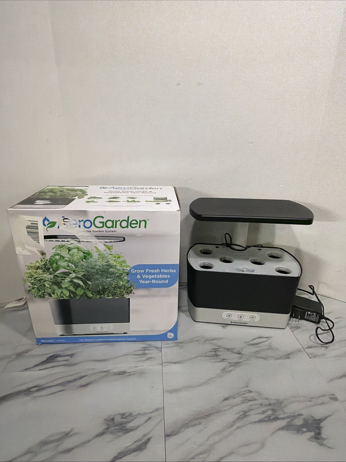 AeroGarden Harvest In-Home Garden System 6 Pod - Black Indoor Garden-100690-BLK AeroGarden Harvest In-Home Garden System 6 Pod - Black Indoor Garden-100690-BLK