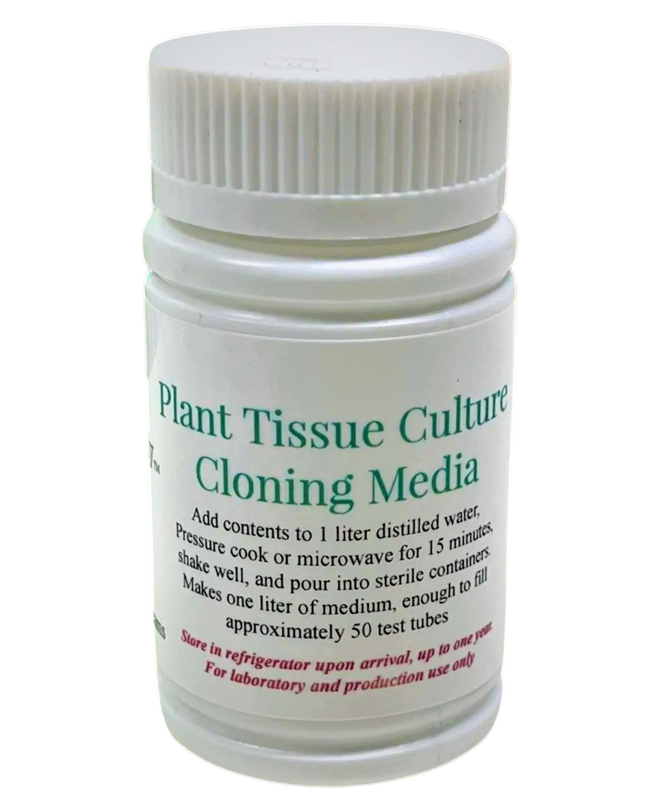Plant Cloning Tissue Culture Media - Pre Mixed with Sugar, Vitamins, nutrients,