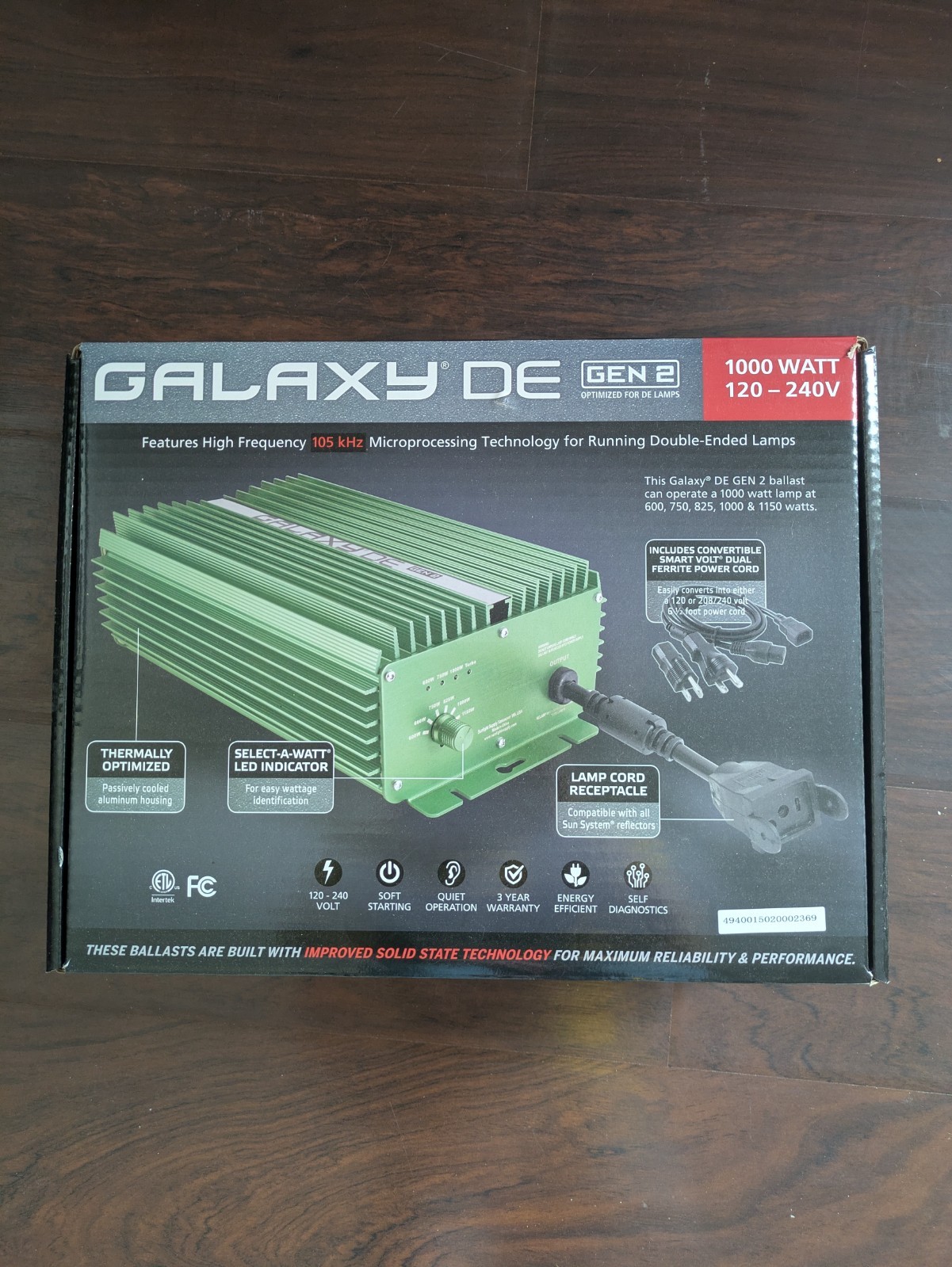 Galaxy DE GEN 2 1000 Watt Digital Ballast Galaxy DE GEN 2 1000 Watt Digital Ballast