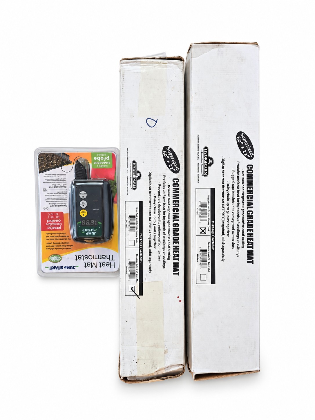 Hydrofarm Jump Start Commercial Heat Mat 60x21 + Add-On + Digital Thermostat