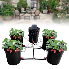 Hydroponic Grow System Deep Water Culture Recirculating Drip Garden System 5Pots picture