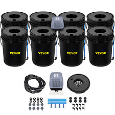 VEVOR Deep Water Culture DWC Hydroponic System Kit 5 Gal 8 Bucket 10W Air Pump picture