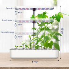 LED Grow Light Hydroponic Growing System Indoor Herb 10 Pots Indoor Garden Kit picture