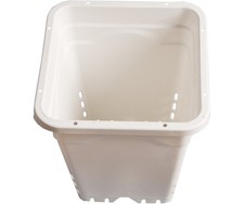 Active Aqua 12 x 12 Square White Pot, 12 Tall, case of 24 picture