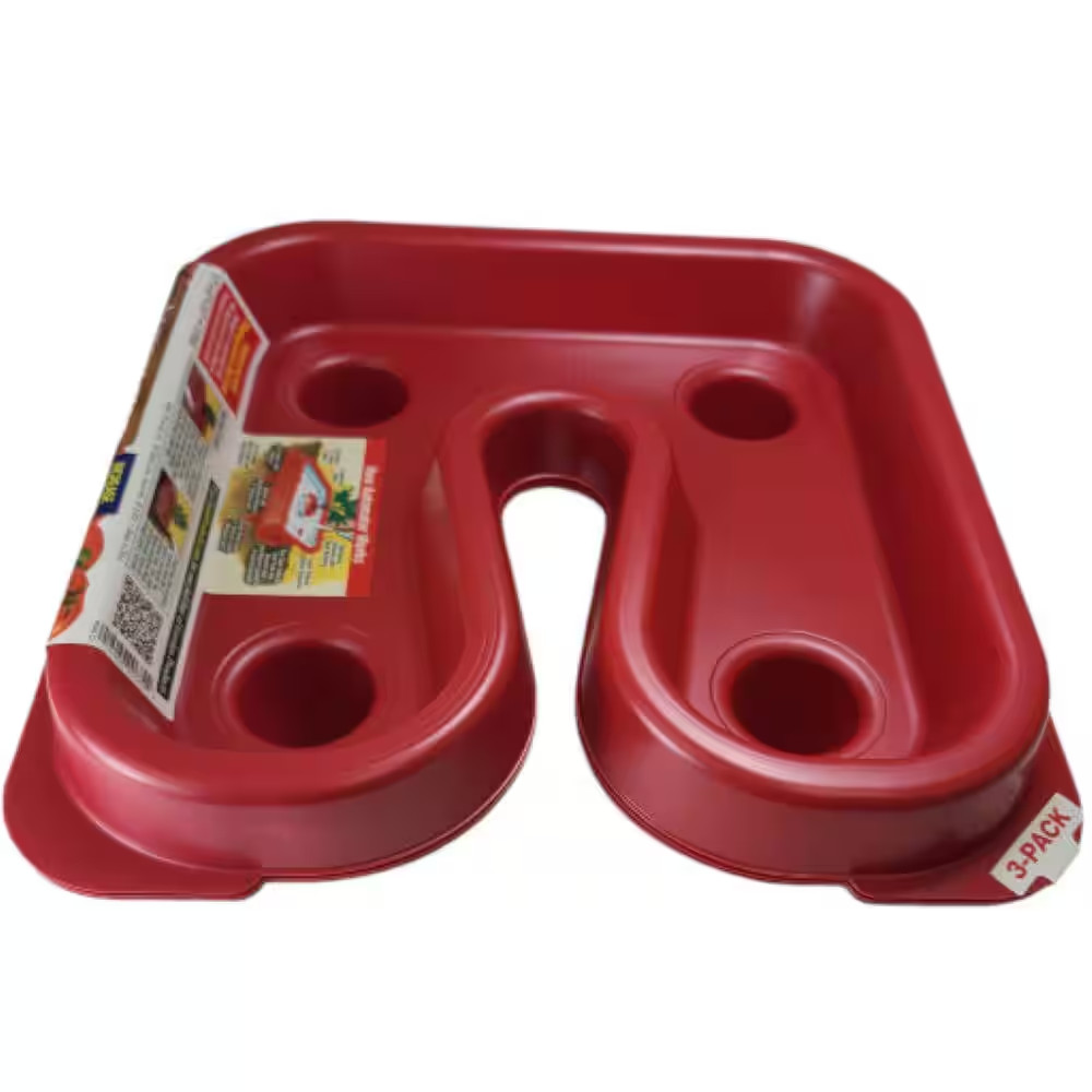 Tomato Growth Trays - Square Foot Red 3-Pack Sun Reflector Fruit Automator