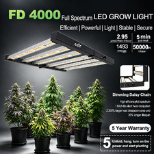 Spider FD4000W LED Full Spectrum Grow Light Bar Foldable Indoor Hydro Lamp 4x4ft picture