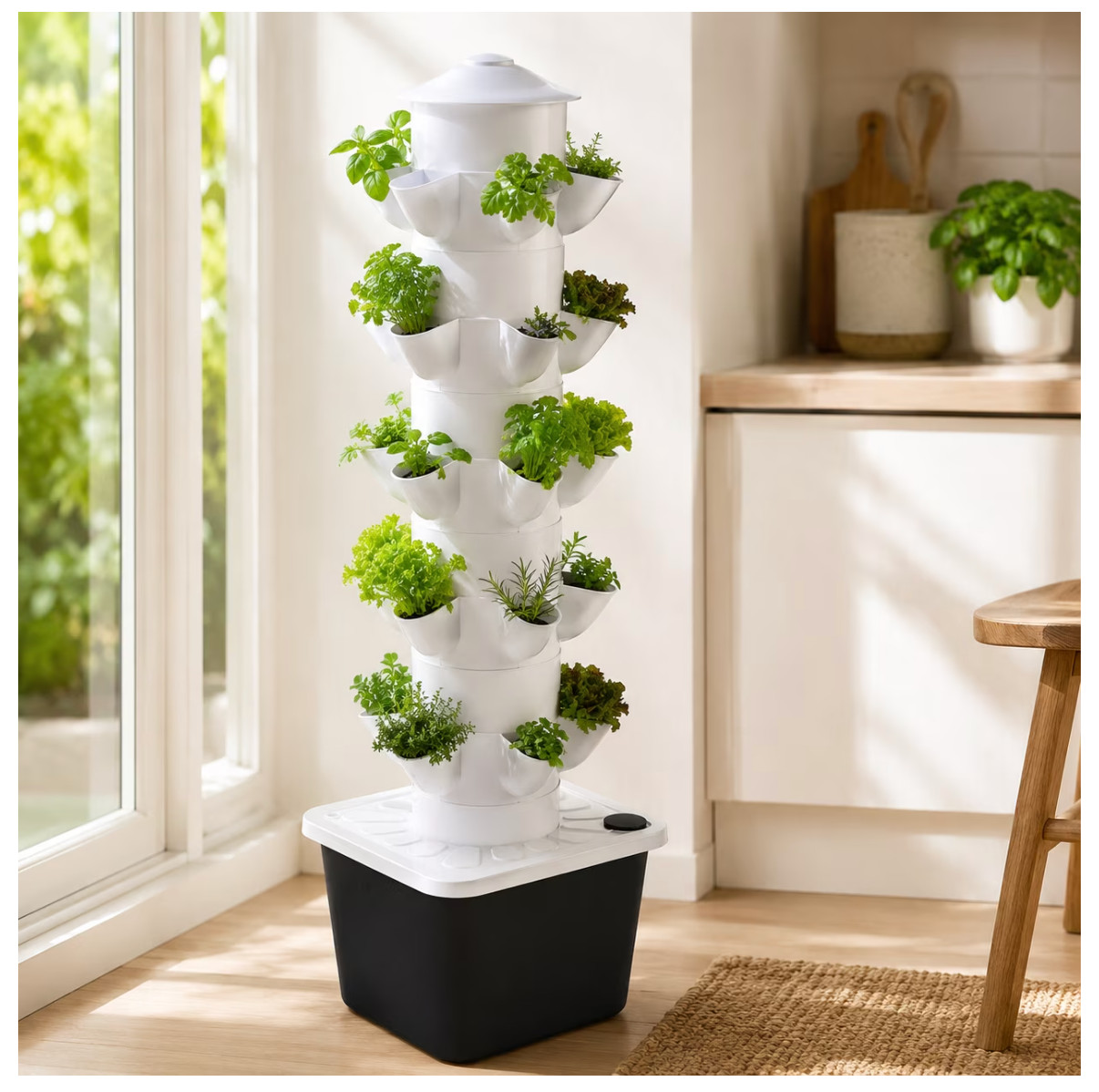 Hydroponic Growing System Outdoor Indoor Vertical Garden Home Gardening System