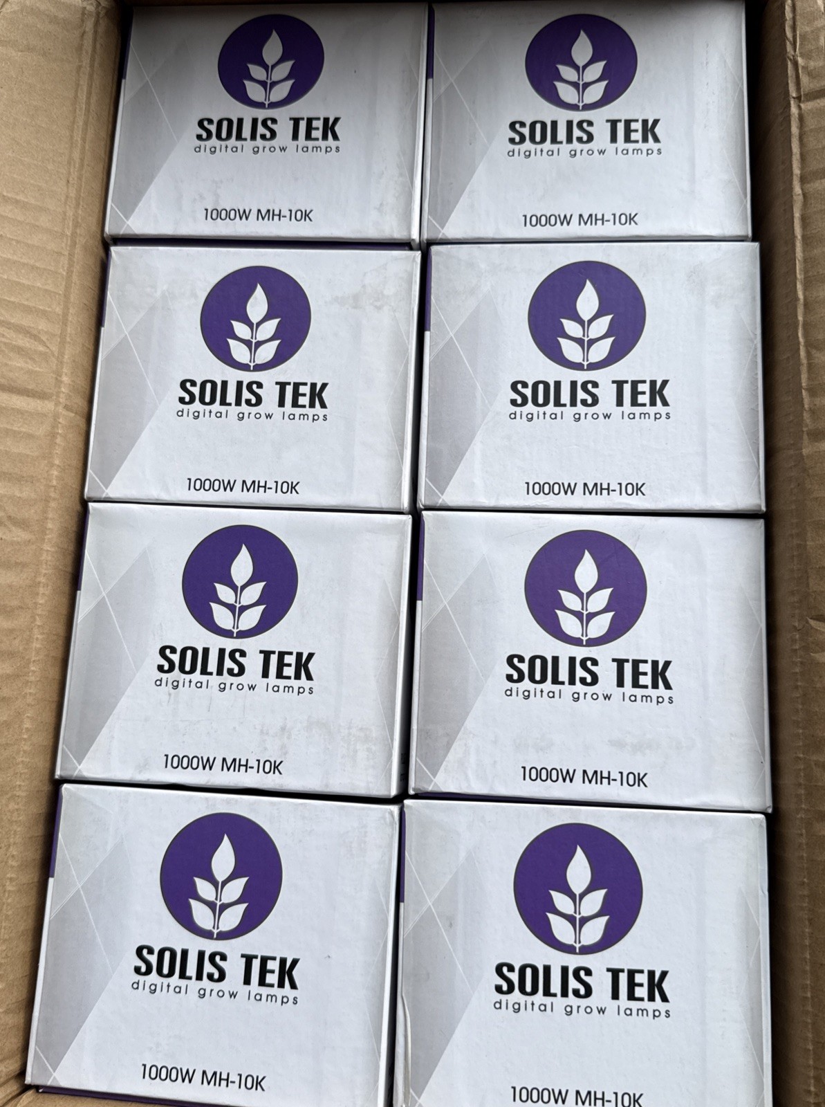 Case 8 Bulbs: SolisTek 1000W MH 10K Bloom Finisher Grow Lamp NEW Case 8 Bulbs: SolisTek 1000W MH 10K Bloom Finisher Grow Lamp NEW