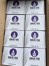 Case 8 Bulbs: SolisTek 1000W MH 10K Bloom Finisher Grow Lamp NEW picture