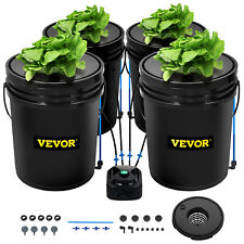 VEVOR Hydroponics Deep Water Culture DWC Hydroponic System 5 Gallon 4 Buckets picture