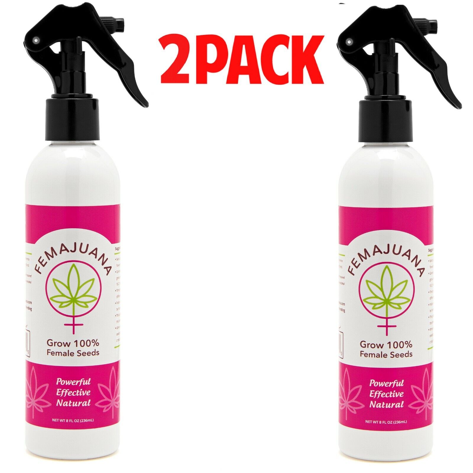 FEMAJUANA - (2) Pack 8 oz Spray Bottle - Seed Feminization 