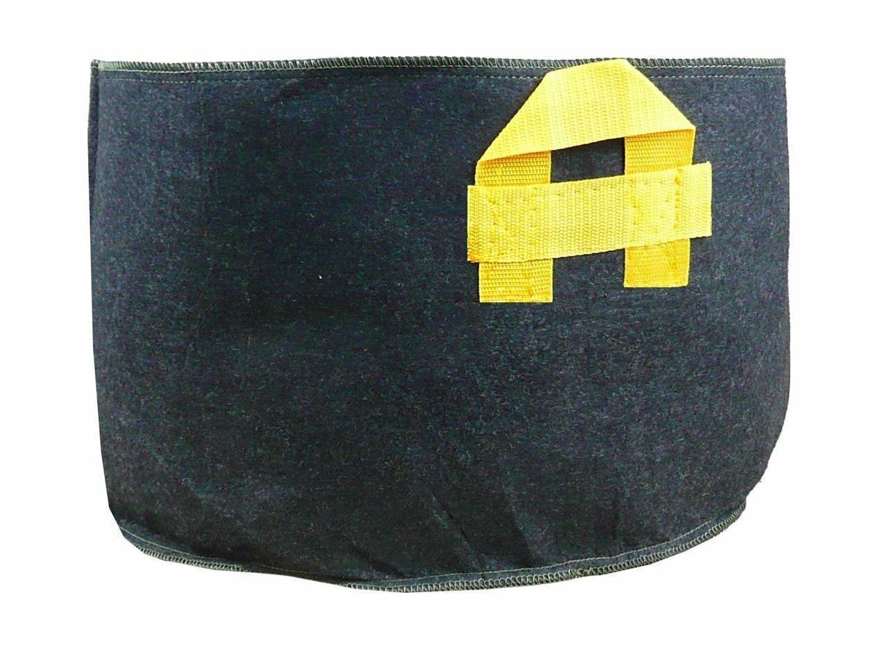 Up to 500 Gallon Black Fabric Grow Bags w/ Handles, 5-Pack Planting Pots Gallon