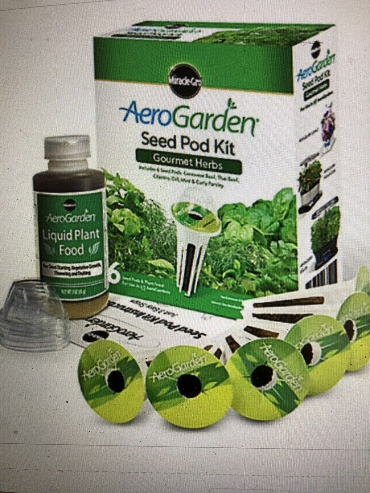 AeroGarden Gourmet Herb Seed Pod Kit - 6 Pods - New Sealed