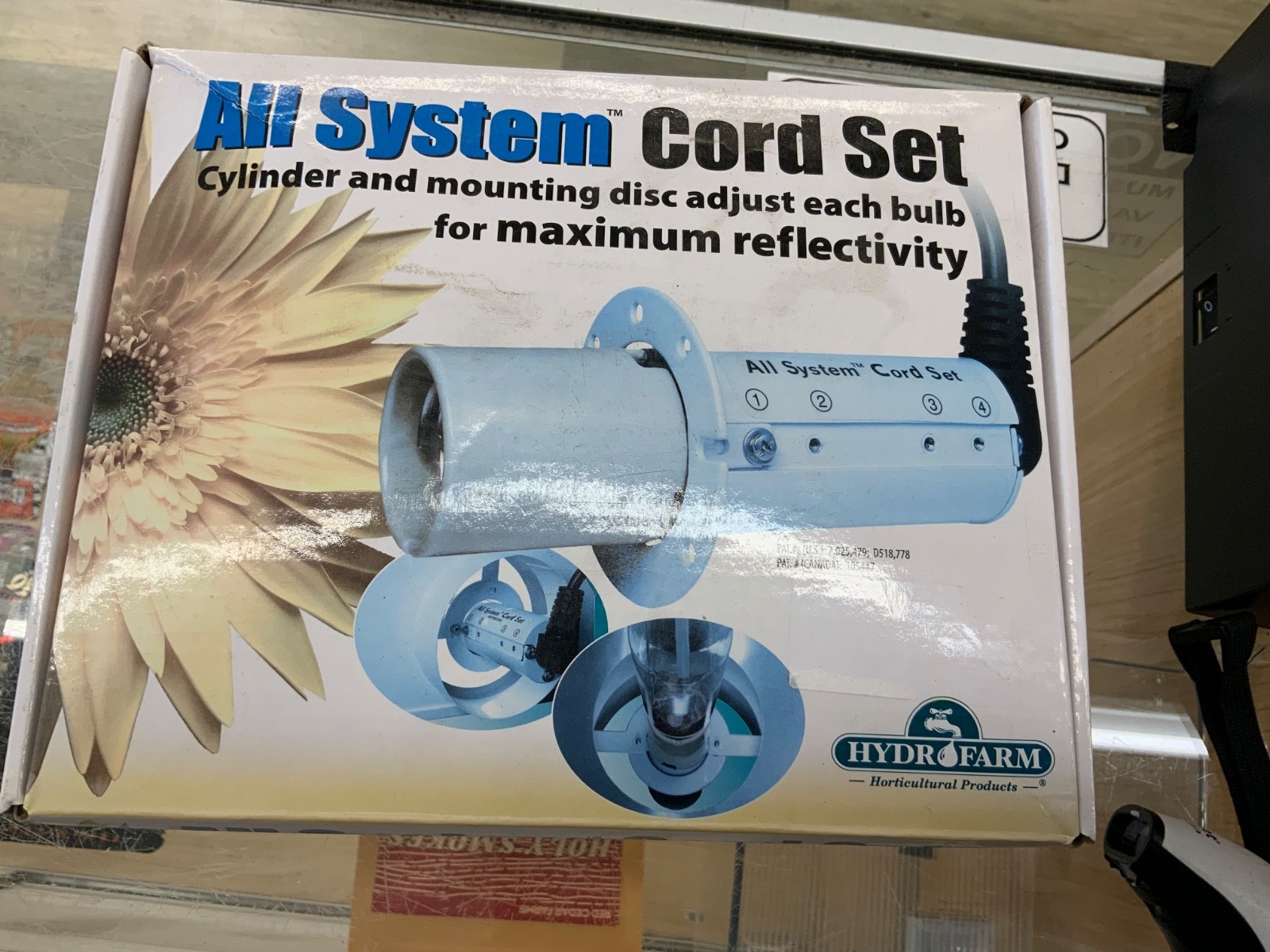 Hydrofarm ALL SYSTEM CORD SET with 15\' Socket Grow Light Wing Reflector