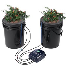 VEVOR DWC Hydroponics Grow System Deep Water Culture with Top Drip 2 Buckets picture
