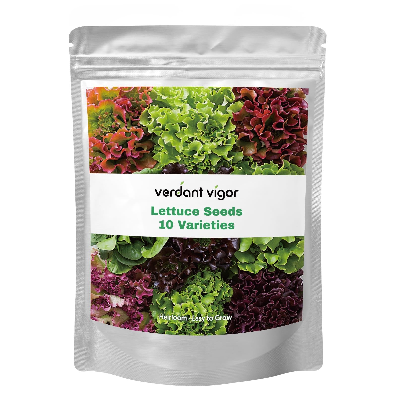 20,000+ Lettuce Seeds, Heirloom Vegetable Seed for Planting 10 Pack, Multi