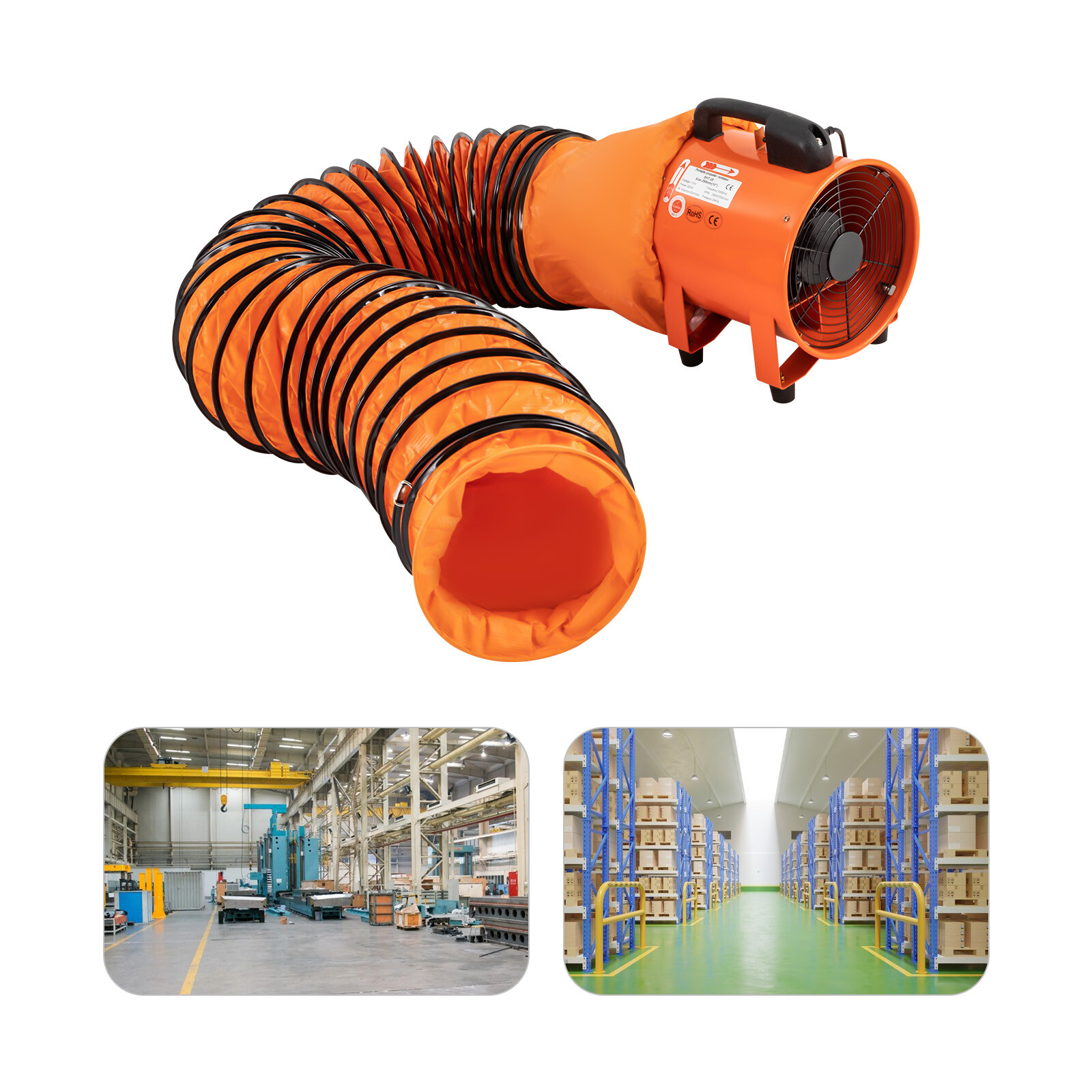 Exhaust Fan Ventilation Paint Booth Utility Blower, Utility Blower Fan, Portable