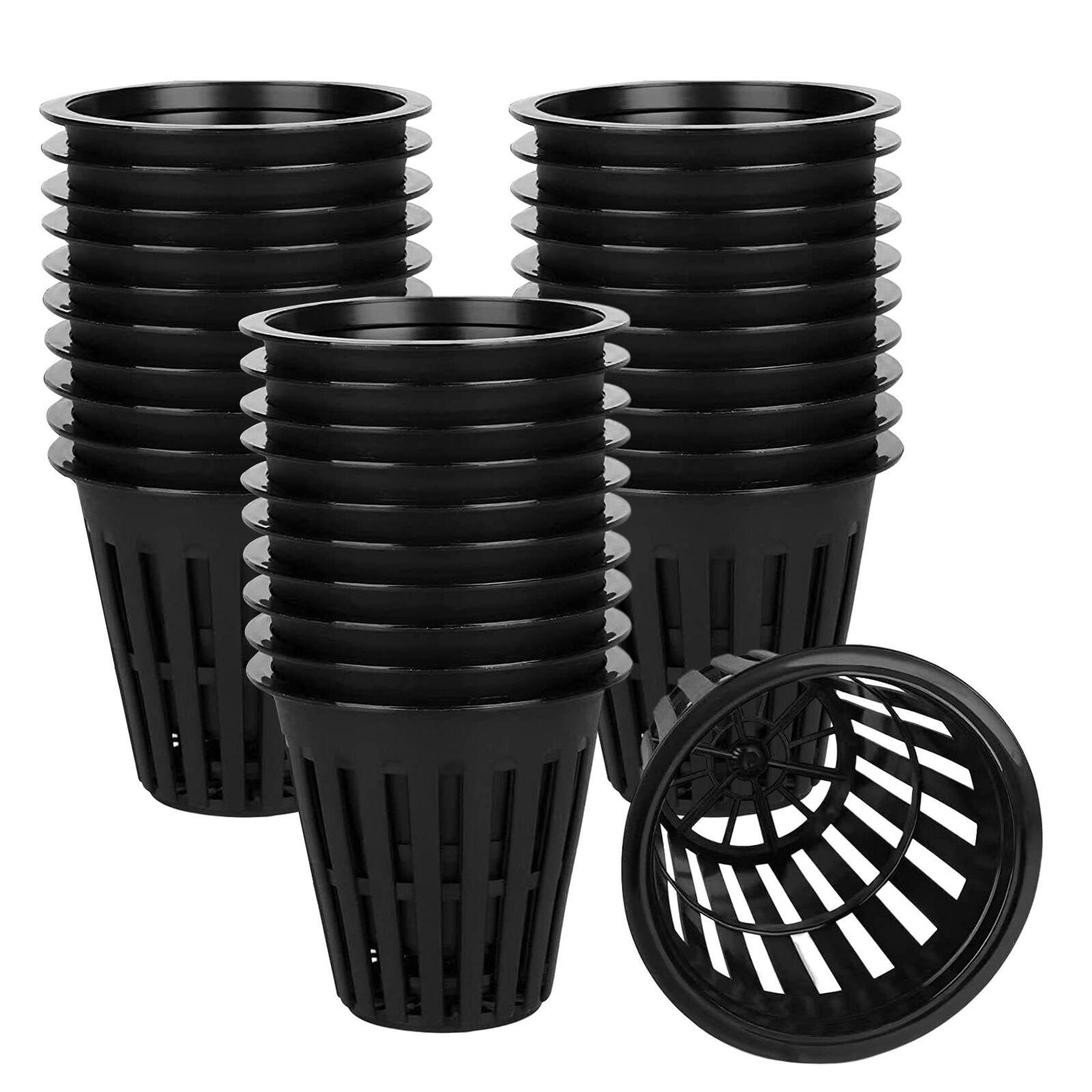 50/100pcs Net Pots Hydroponic Plant Net Cup Mesh Pot Basket Aquaponic Aeroponic