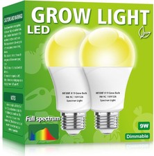 2 Pack LED Grow Light Bulbs A19 Bulb, Full Spectrum Plant Light Bulb picture