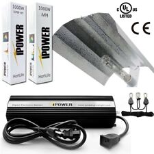 iPower 1000W HPS MH Grow Light System Kits Wing Reflector HoodSet w. Timer picture