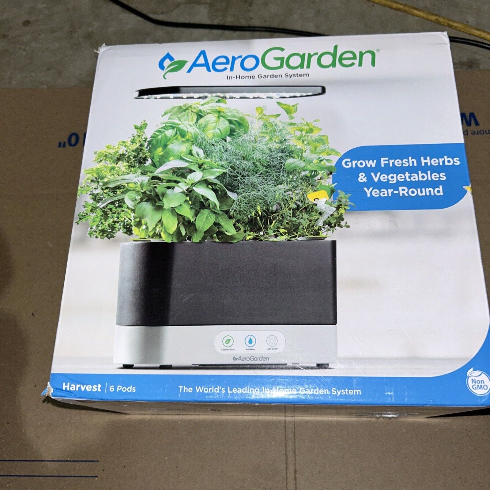 AeroGarden Harvest with Gourmet Herb Seed Pod Kit - Hydroponic Indoor Garden