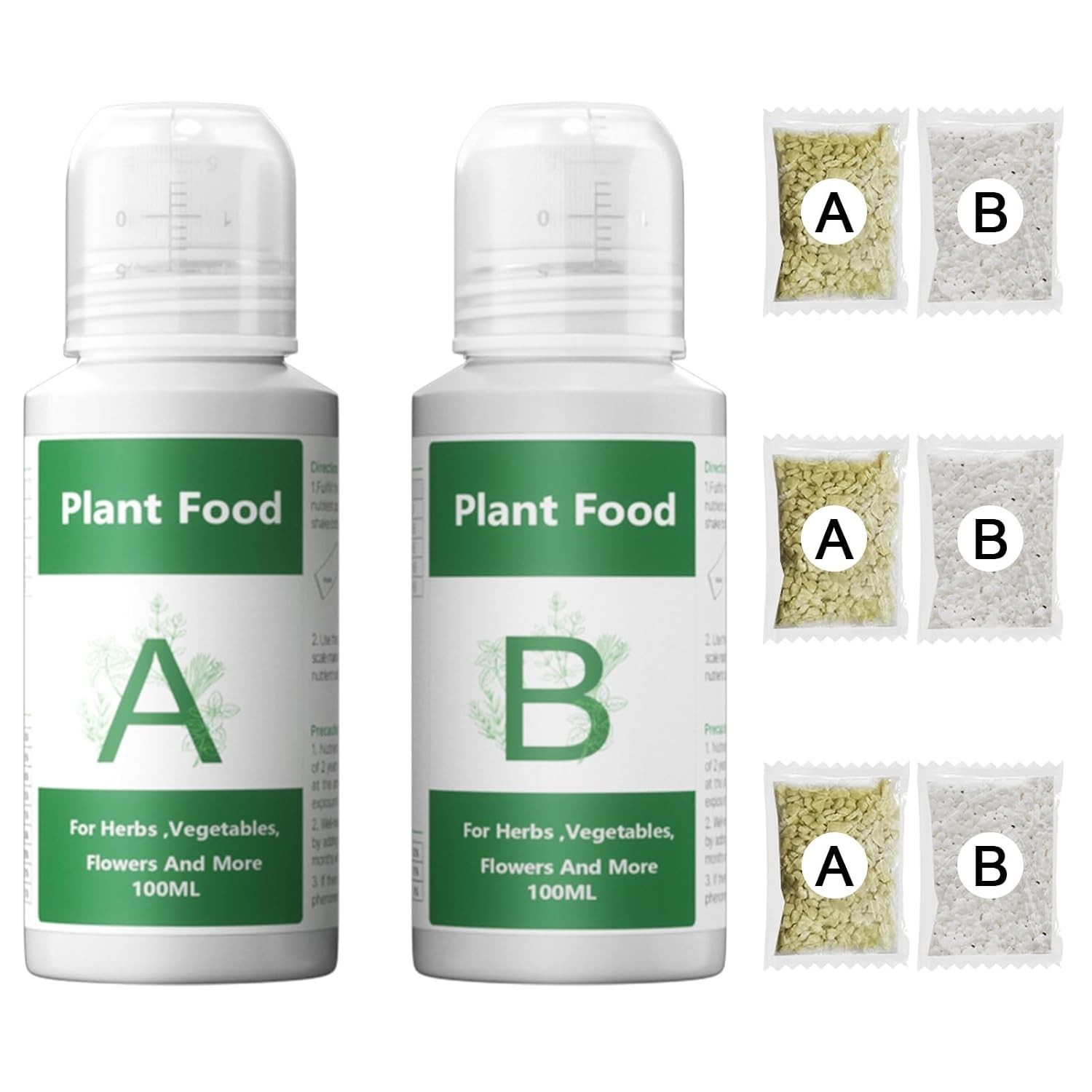 Hydroponics Nutrients for Aerogarden(800Ml in Total), Plant Food a & B Hydroponi Hydroponics Nutrients for Aerogarden(800Ml in Total), Plant Food a & B Hydroponi