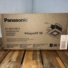 Panasonic WhisperFit  50/80/110 CFM Bathroom Exhaust Fan LED Light FV-0511VFL1 picture