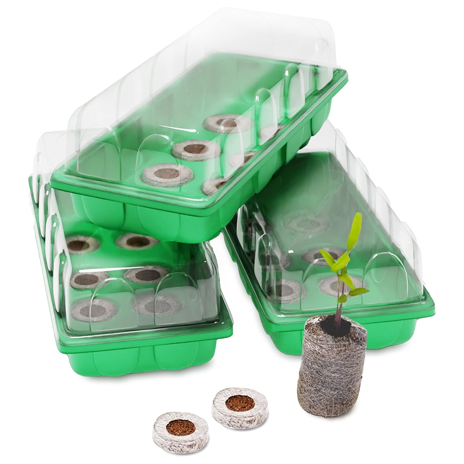 Window Garden Fiber Soil Seed Starter KIT (3-Pack)