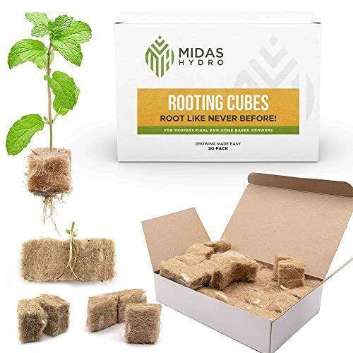 Rooting Cubes for Cloning Kit - Biodegradable Root Booster for Fast Root Grow...