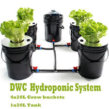 DWC Hydroponics Grow System Deep Water Culture Hydroponic Kit 5 Gallon 5 Buckets picture