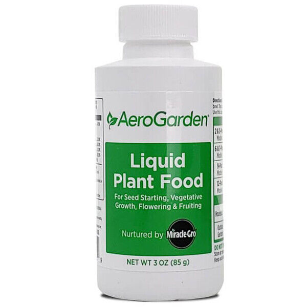 Aerogarden Liquid Plant Food Nutrients 3oz. Hydroponics Nutrients