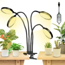 LED Grow Lights for Indoor Plants Full Spectrum Plant Growing Lamp 4-Head Timer picture