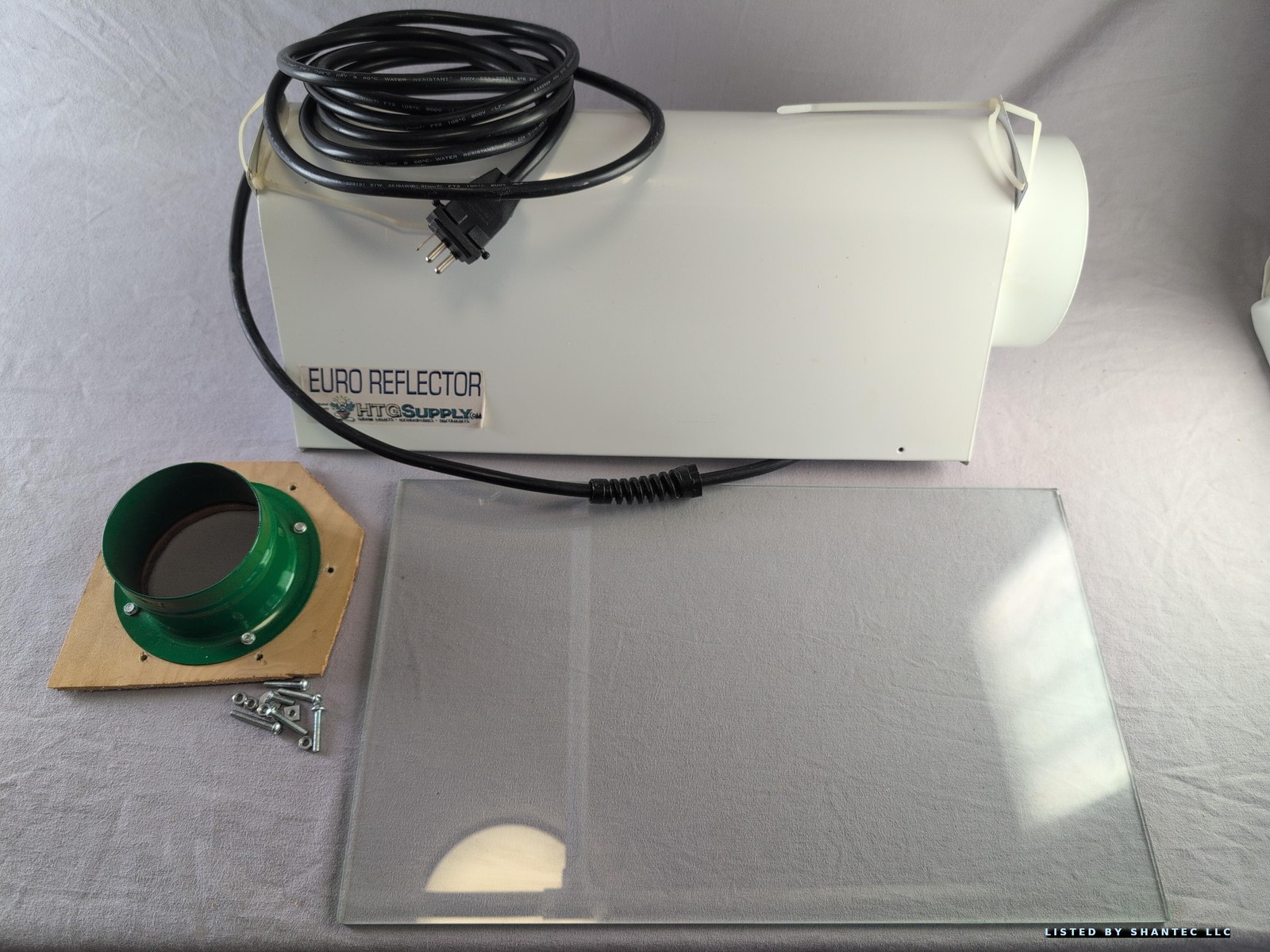 Used HTG supply 600W HPS/MH Euro Reflector Plant Light with Glass & 4