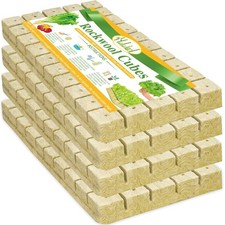 1 Inch Rockwool Cubes Garden Rock Wool Stonewool Grow Cubes Starter Plugs for... picture