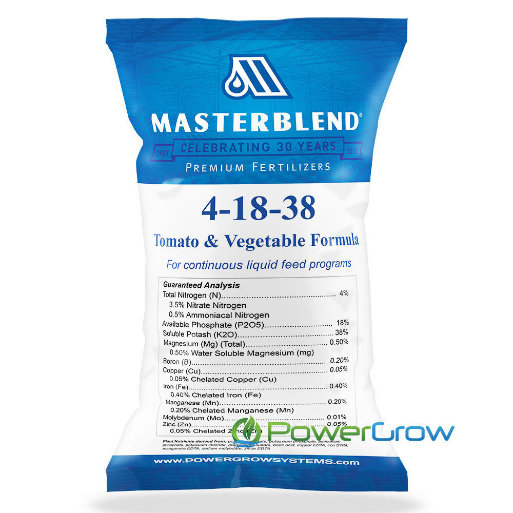 MASTERBLEND Official 4-18-38 Tomato & Vegetable Fertilizer BULK