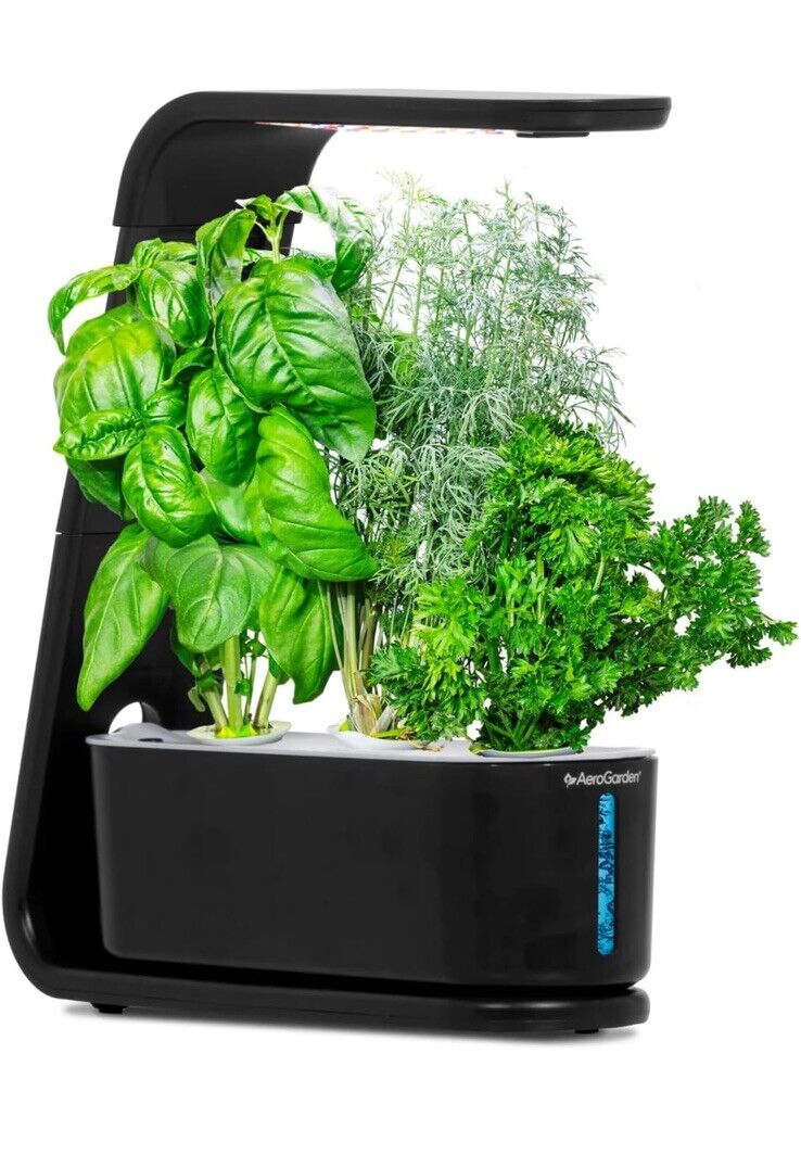 AeroGarden Indoor Home Garden Sprout Herb Seed Pods Kit LED Hydroponic Black NEW
