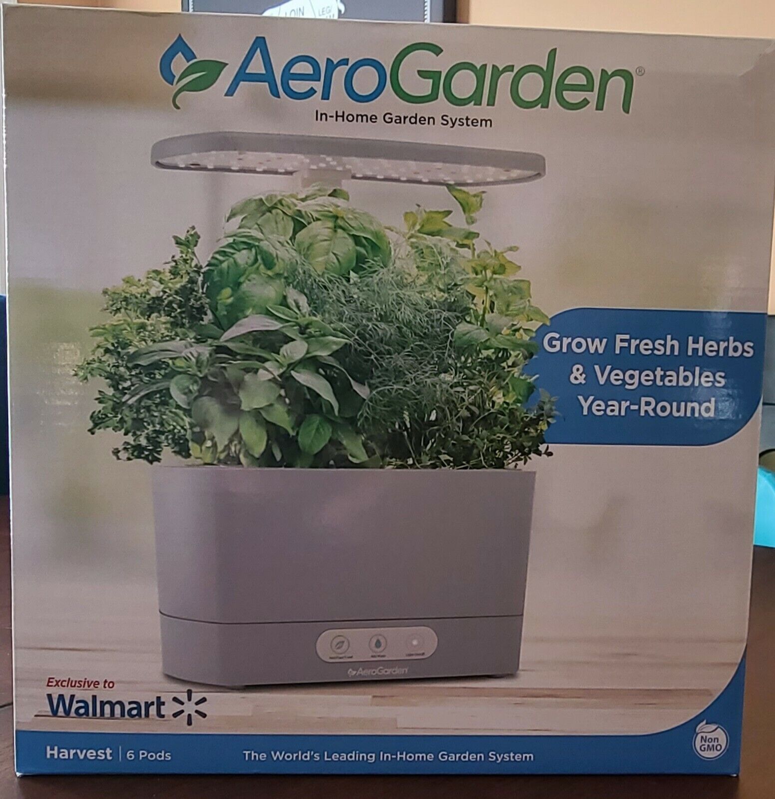 AeroGarden Harvest 6 Pods with Gourmet Herb Seed Pod Kit Grow Kit Brand New