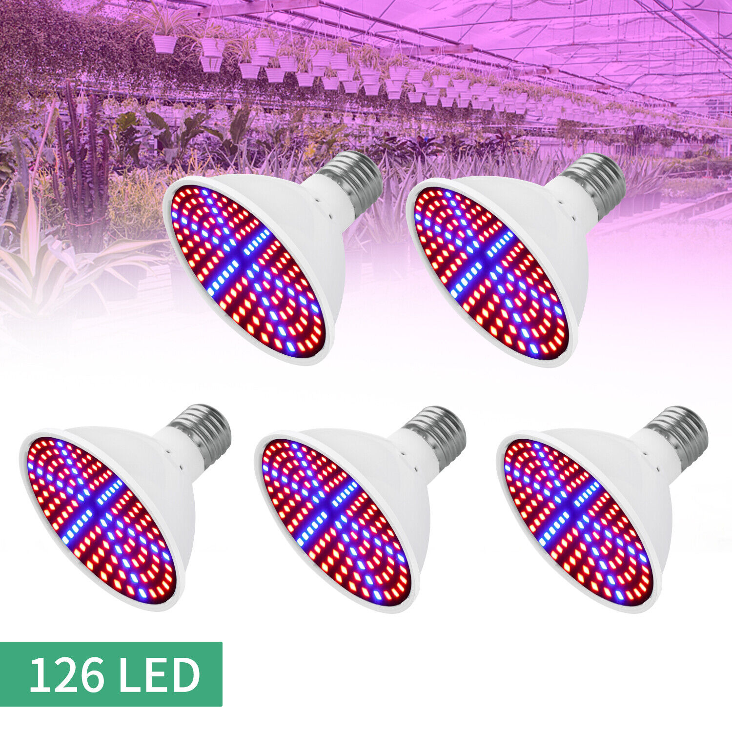 E27 LED Grow Lights Full Spectrum Lamp for Indoor Plant Flower Veg/Lamp Holder