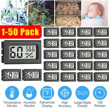 1-50 Pcs Mini Digital Indoor Thermometer Hygrometer Temperature Humidity Meter picture