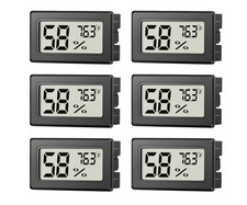 6 Pack Mini Hygrometer Indoor Humidity Meter, Small Digital Thermometer Humidity picture