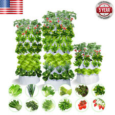 80 Pot Vertical Hydroponics Tower Systems Set Hydroponic Growing Kit Garden Home picture