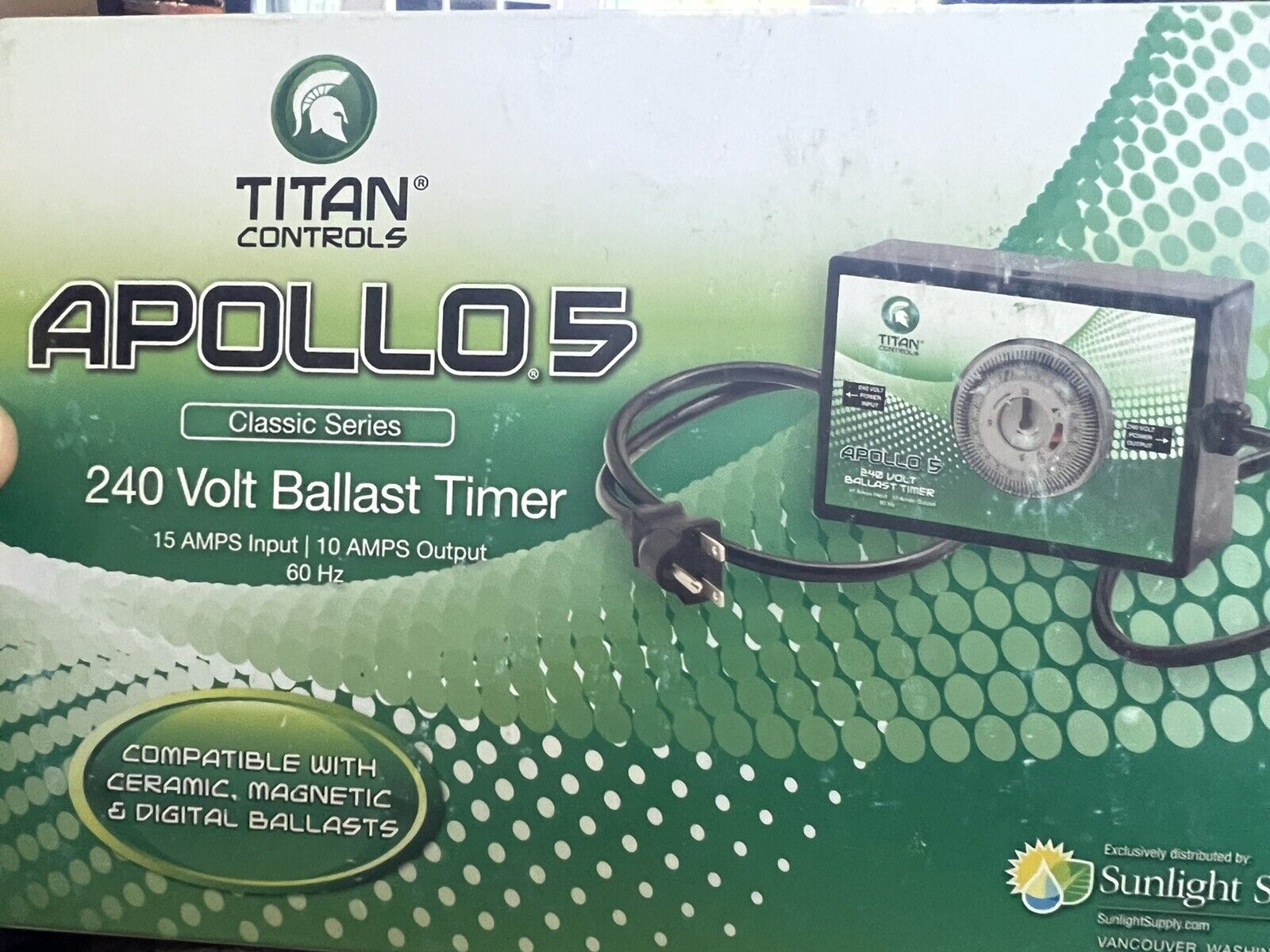 titan controls apollo 5 240 volt ballast timer
